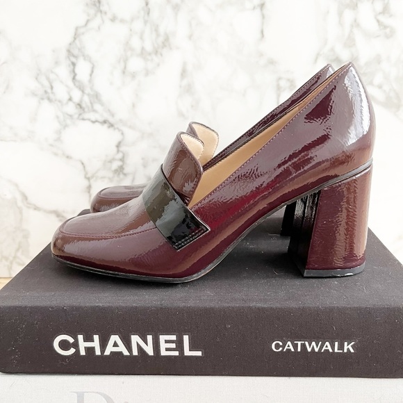 BNWT Franco Sarto Patent Block Heel Dress Loafer - Picture 6 of 10